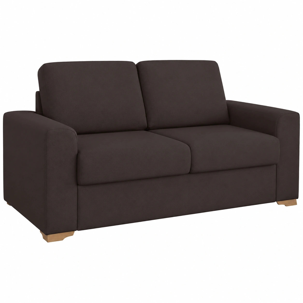 Sofá Cama Italiano 3 Plazas Antimanchas Chocolate con Montaje Incluido