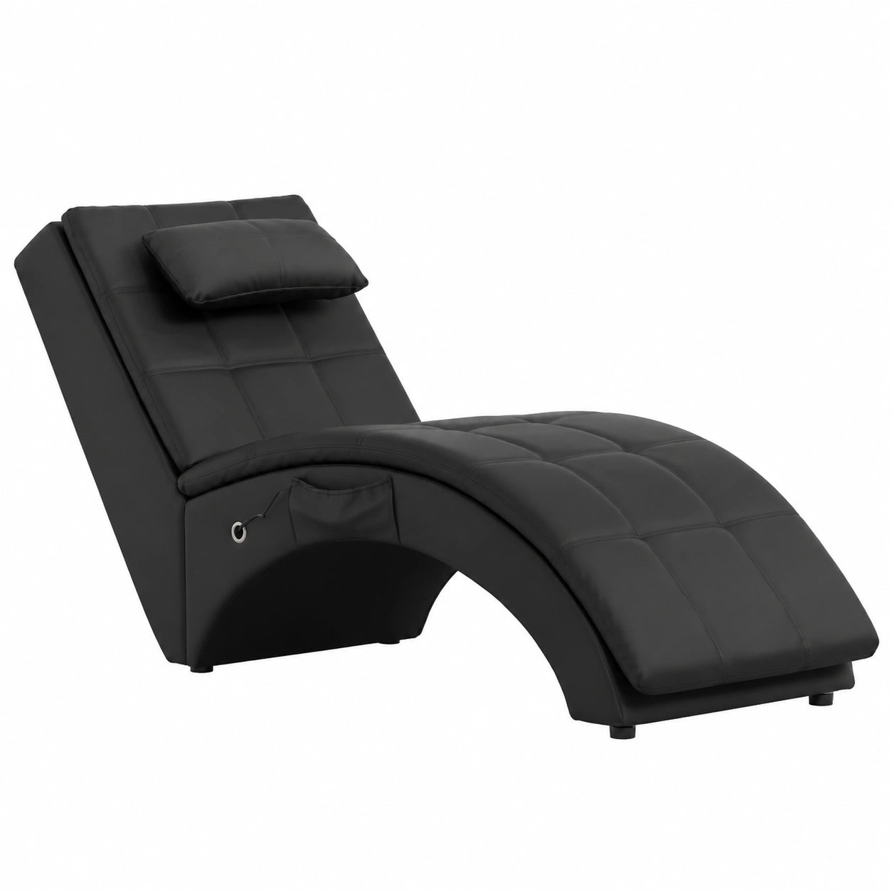 Sillón Tantra de Cuero Sintético Marrón con Almohada para Masaje