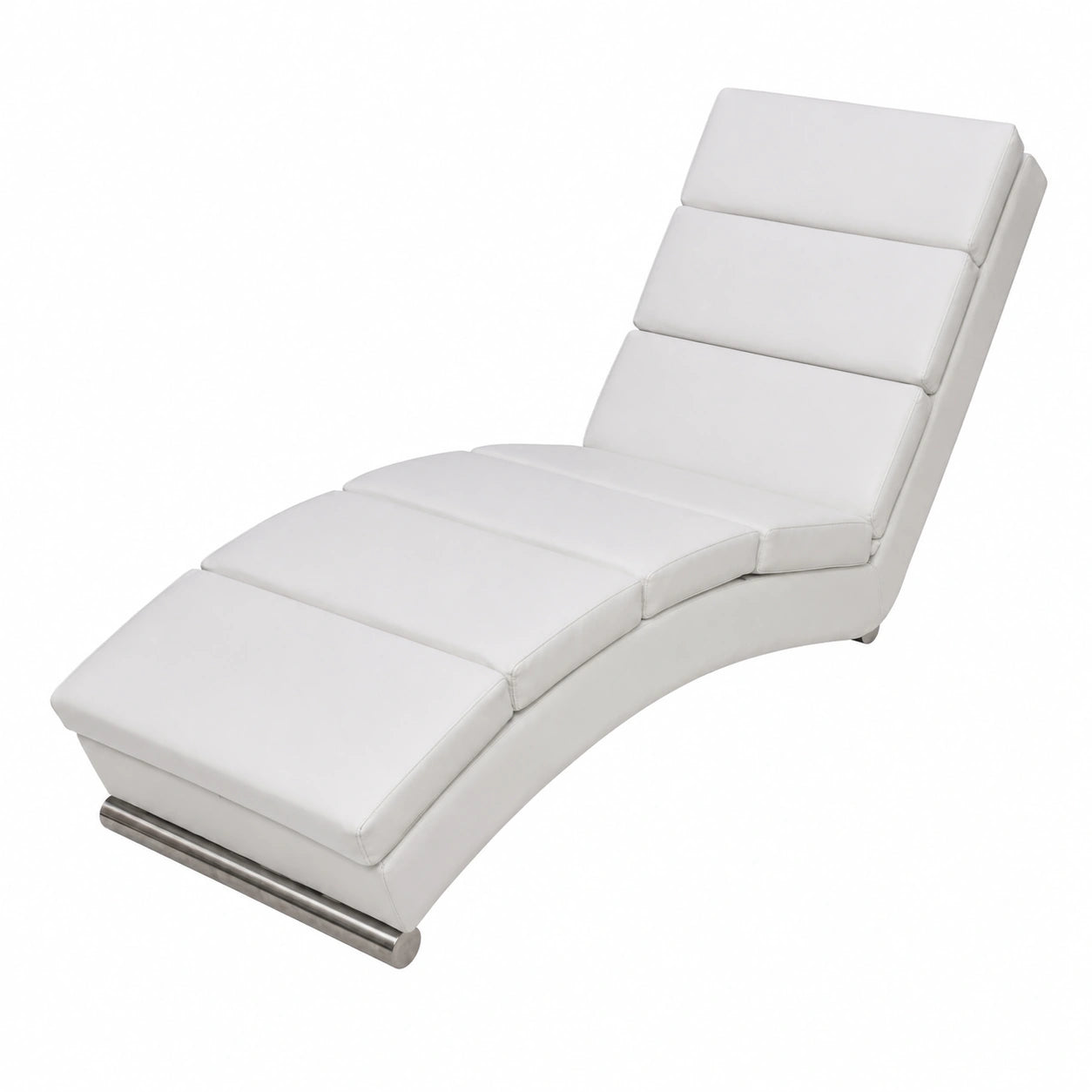 Sofá Chaise Longue de Piel Sintética Blanca para Adultos, Sillón Ergonómico Tantra