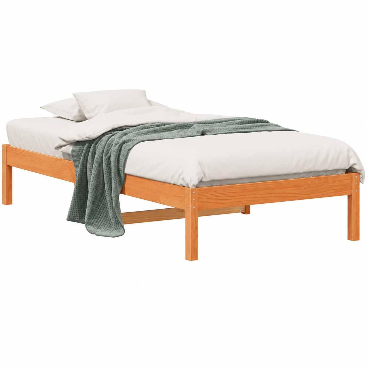 Estructura de Sofá Cama de Madera de Pino Marrón 80x200 cm - Homgoday