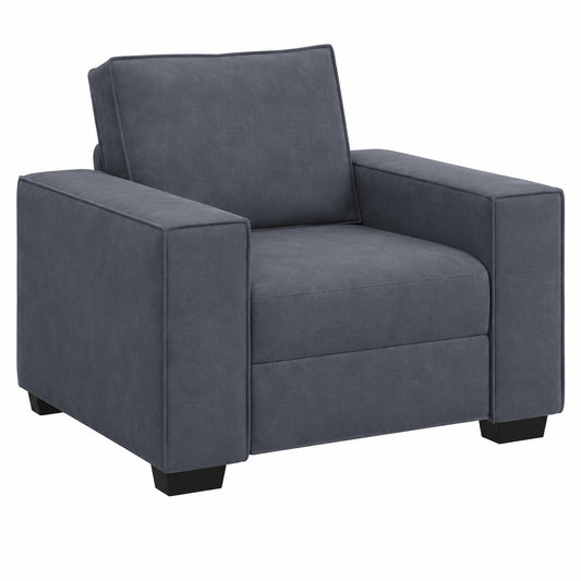 Sillón de Terciopelo Gris Oscuro para Sala de Estar, 60 cm