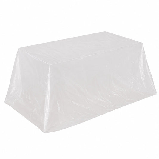 Funda impermeable de plástico extra grande para sofá y muebles, protección contra polvo y almacenamiento