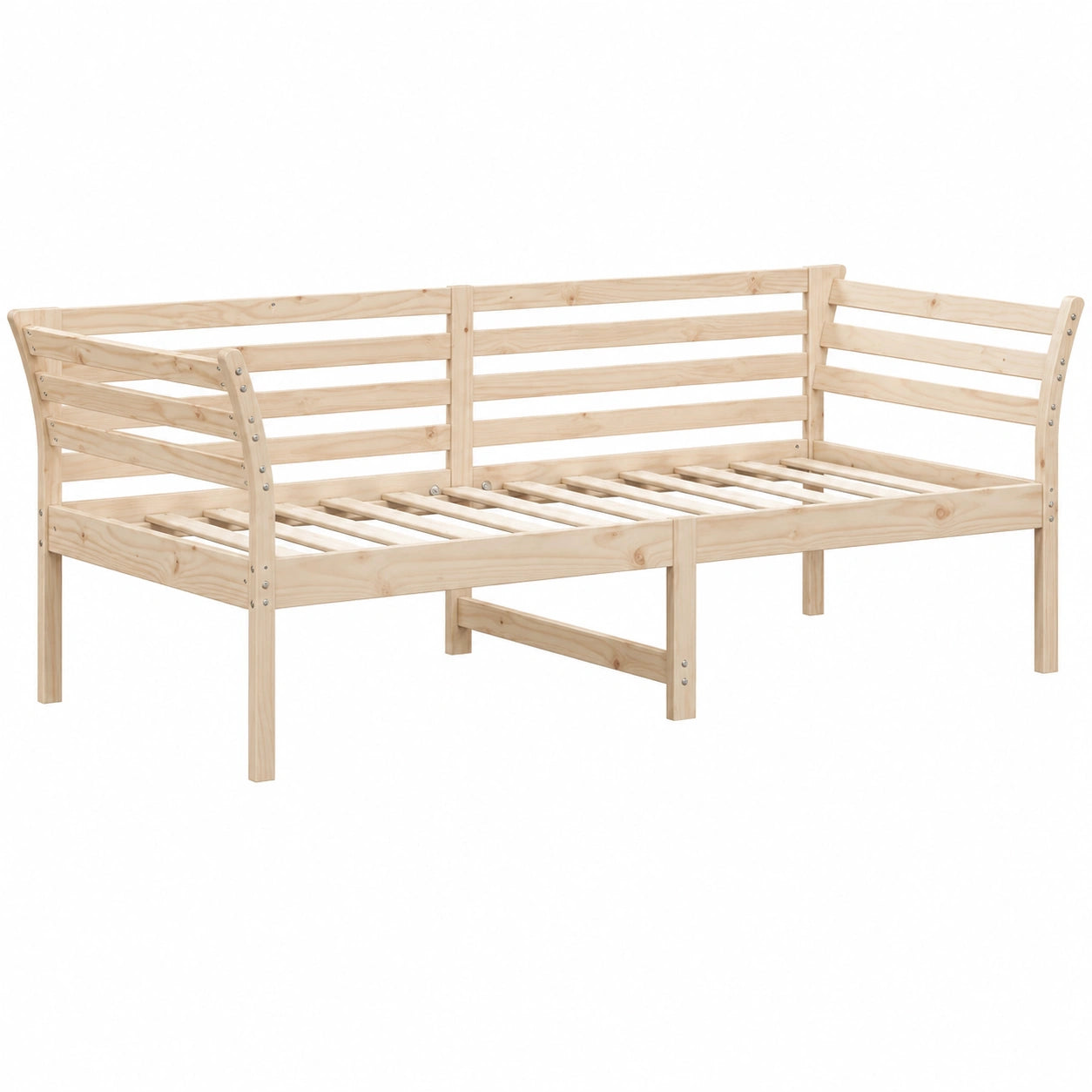 Sofá Cama de Madera de Pino 90x190 cm para Salón y Dormitorio