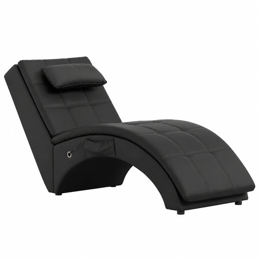 Sillón Tantra de Cuero Sintético Marrón con Almohada para Masaje